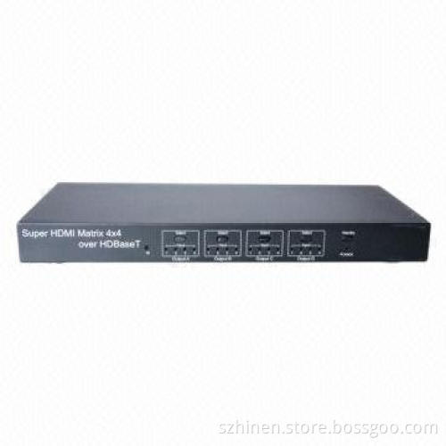 Super HDMI Matrix 4 x 4, Over HD BaseT